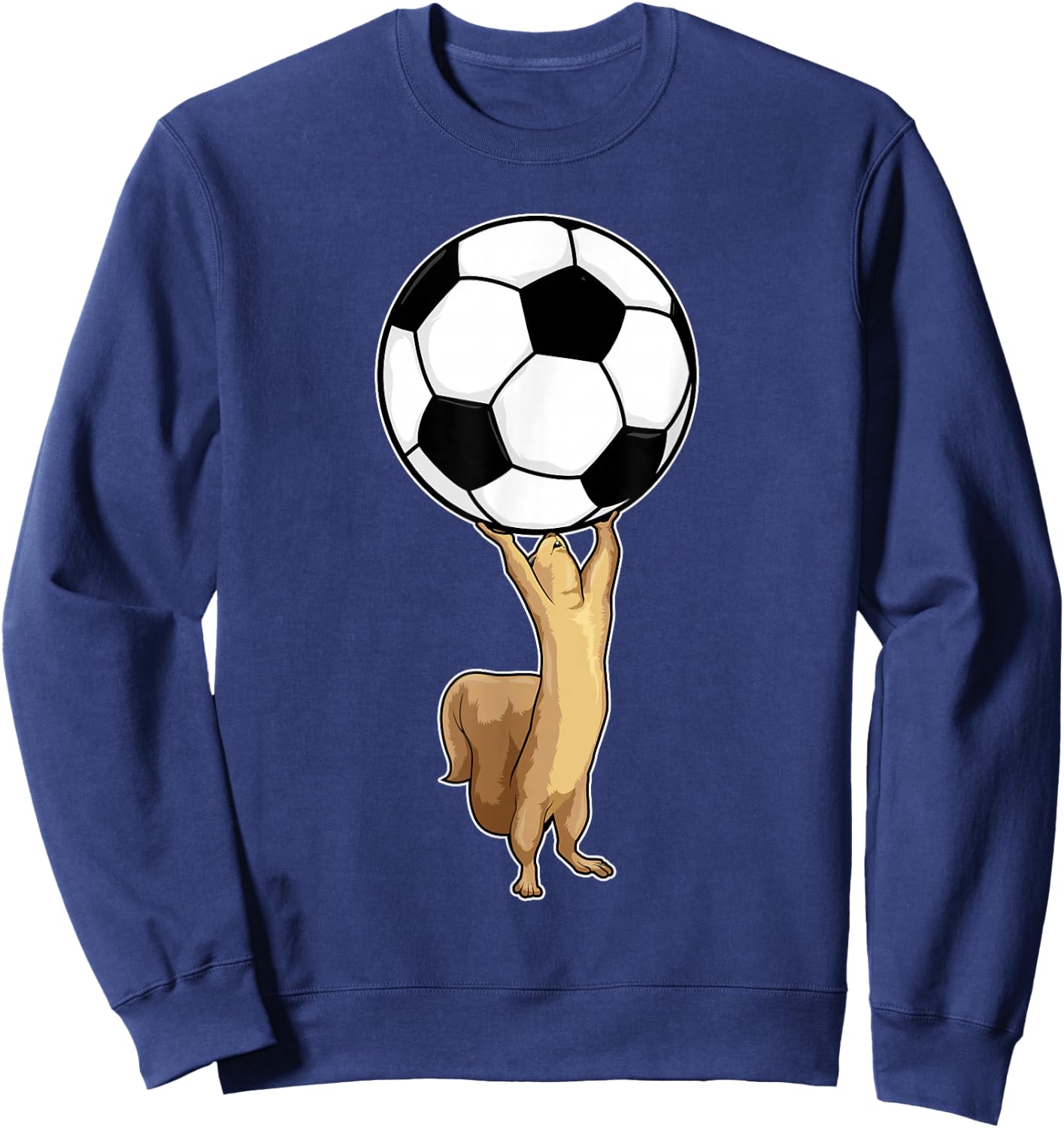 Squirrel Soccer player Soccer Sports Sweatshirt - Sweatshirt | Navy