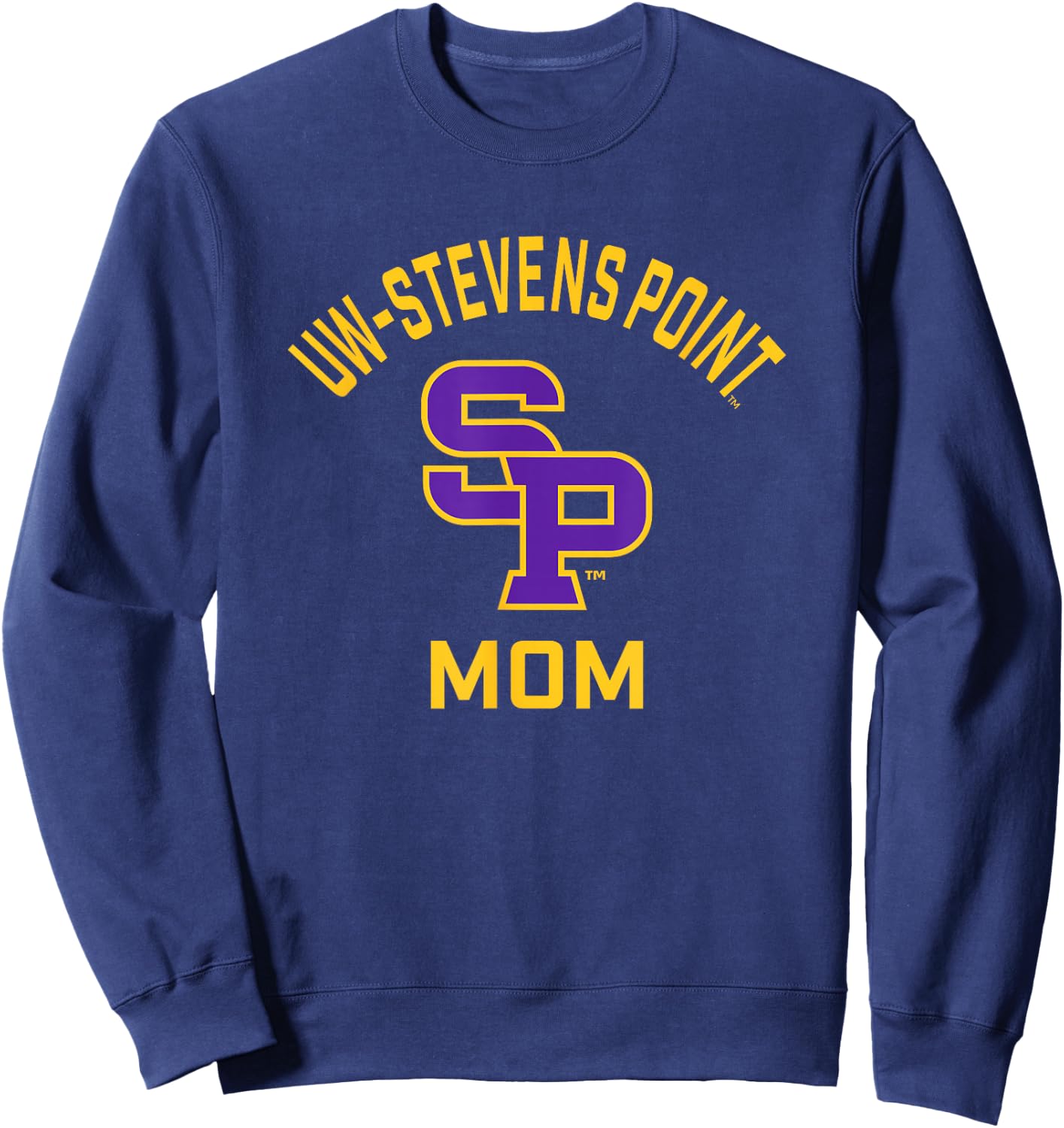 UW Stevens Point Pointers Arched Mom Sweatshirt - Sweatshirt | Navy