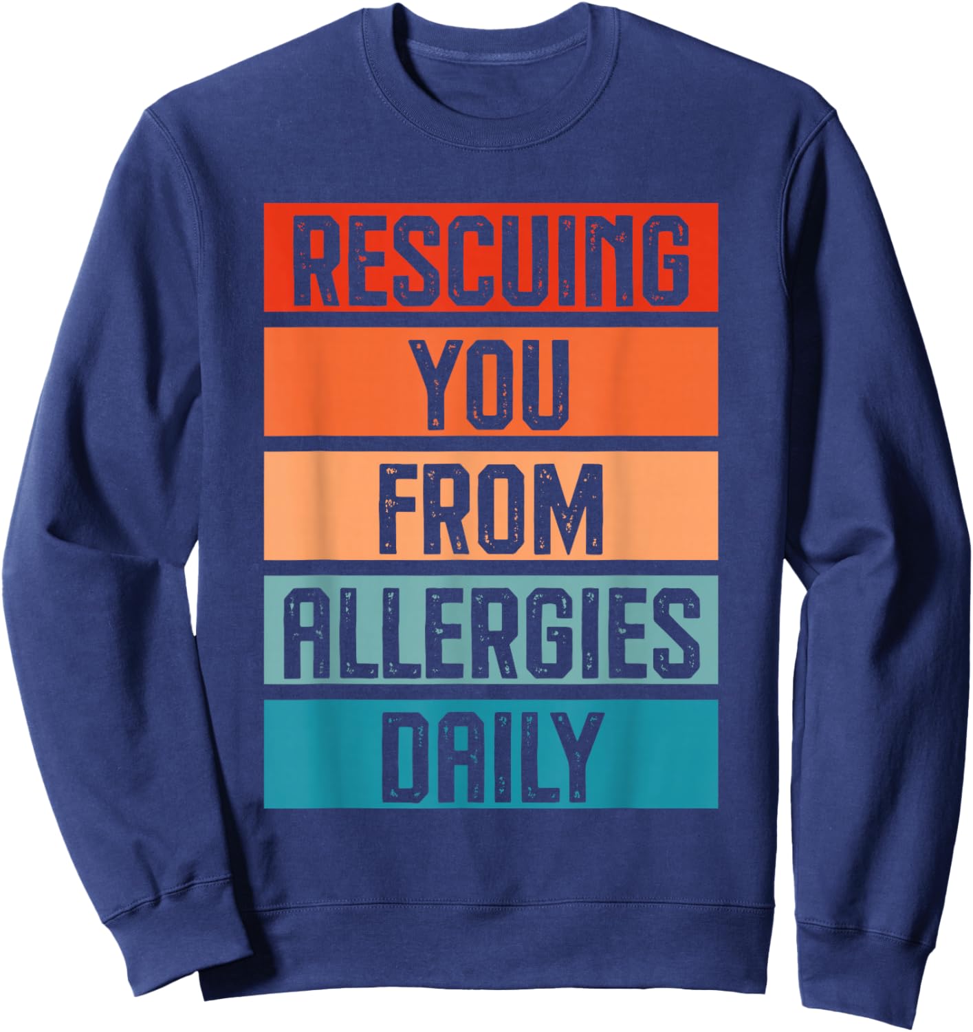 Allergist Doctor Design Allergy Physician Lover Sweatshirt - Sweatshirt | Navy