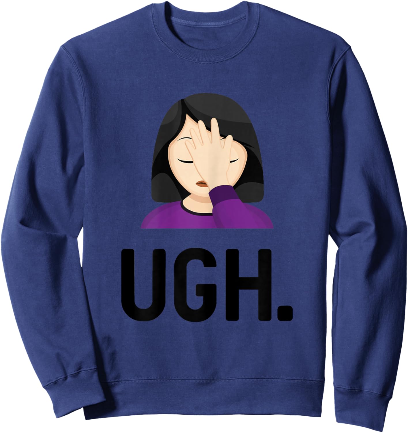 Ugh Face Palm Sweatshirt - Sweatshirt | Navy