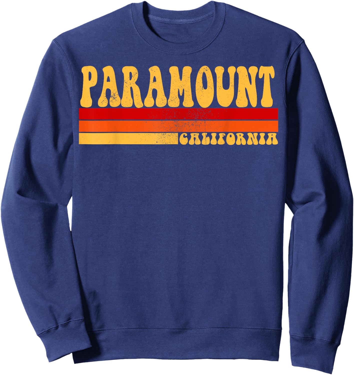 PARAMOUNT California City Vintage Roots Retro Design 70s 80s Sweatshirt - Sweatshirt | Navy