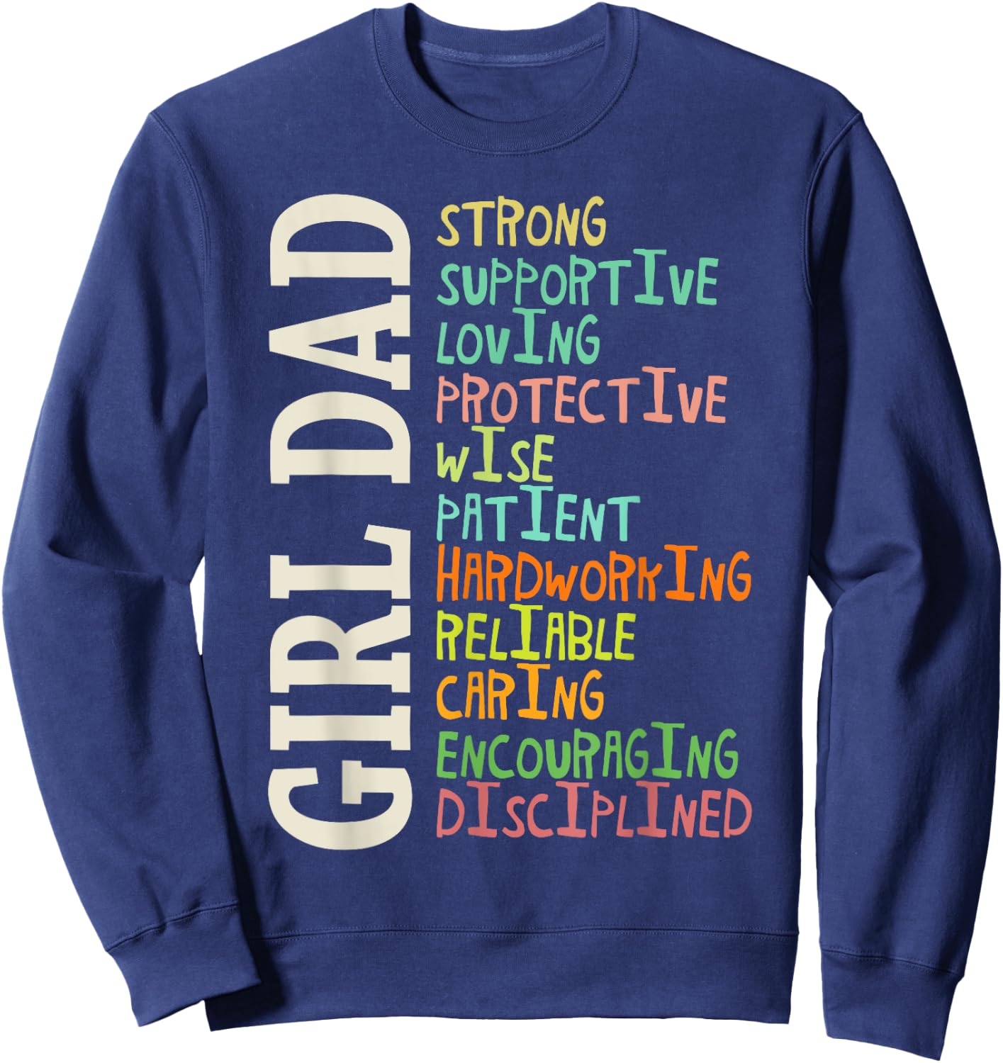 Dads of Daughters shirt for Dad Father Happy Father's Day Sweatshirt - Sweatshirt | Navy