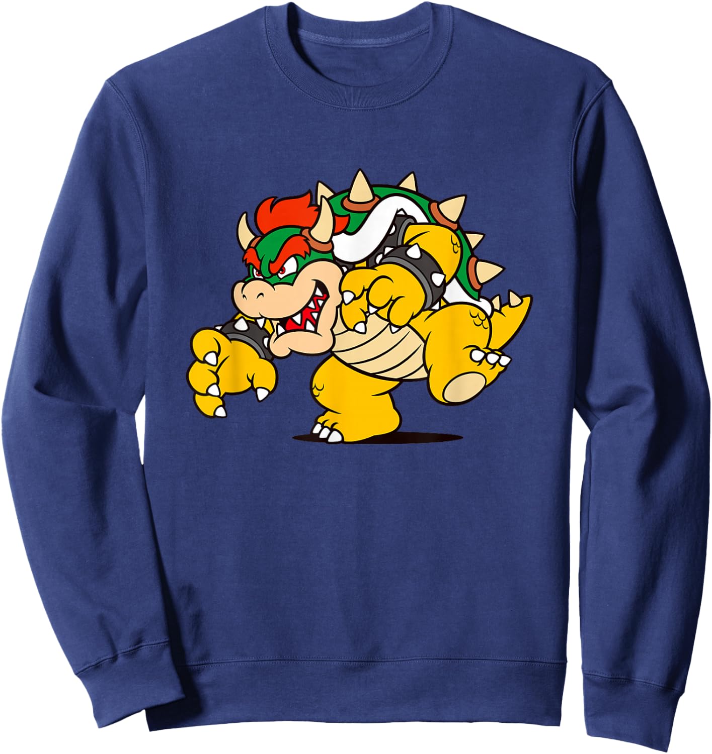 Super Mario Bowser Big Bad Classic Portrait Sweatshirt - Sweatshirt | Navy