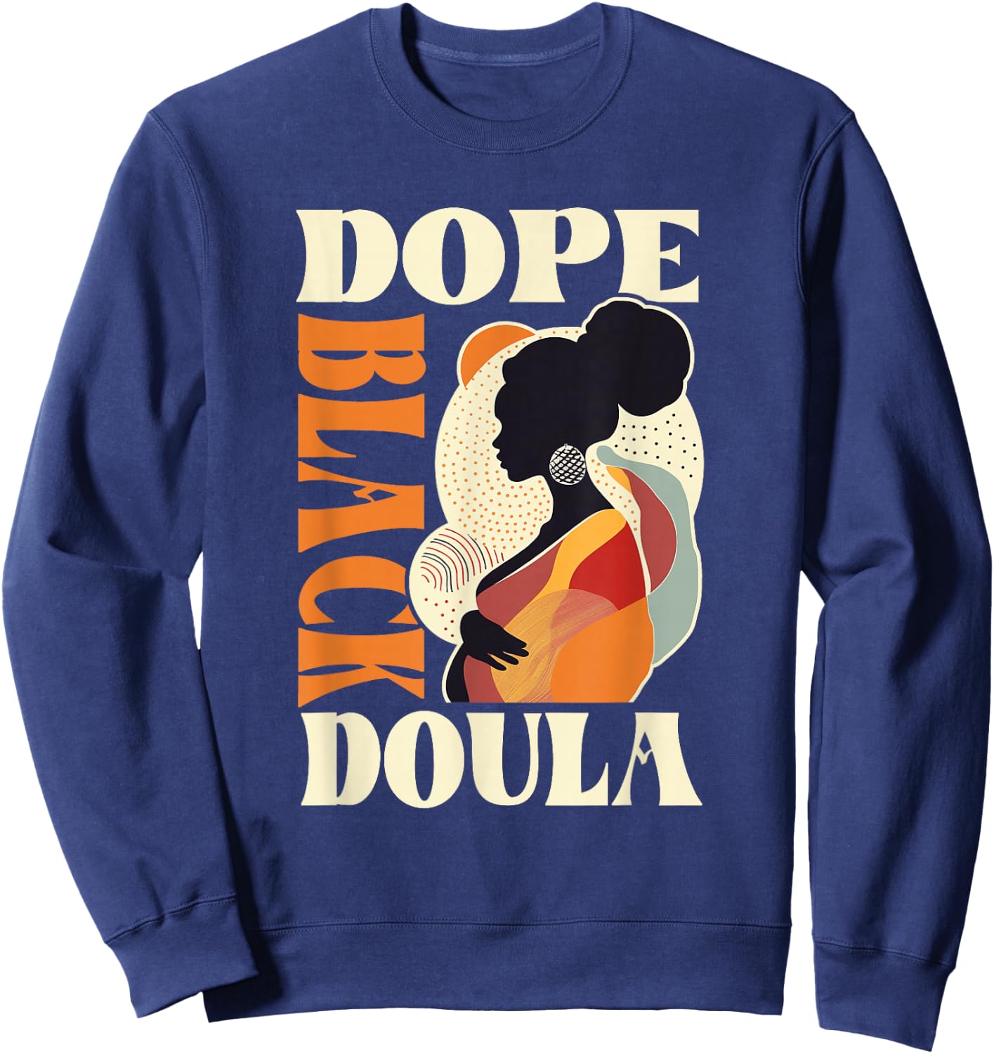 Dope Black - Doula Sweatshirt - Sweatshirt | Navy