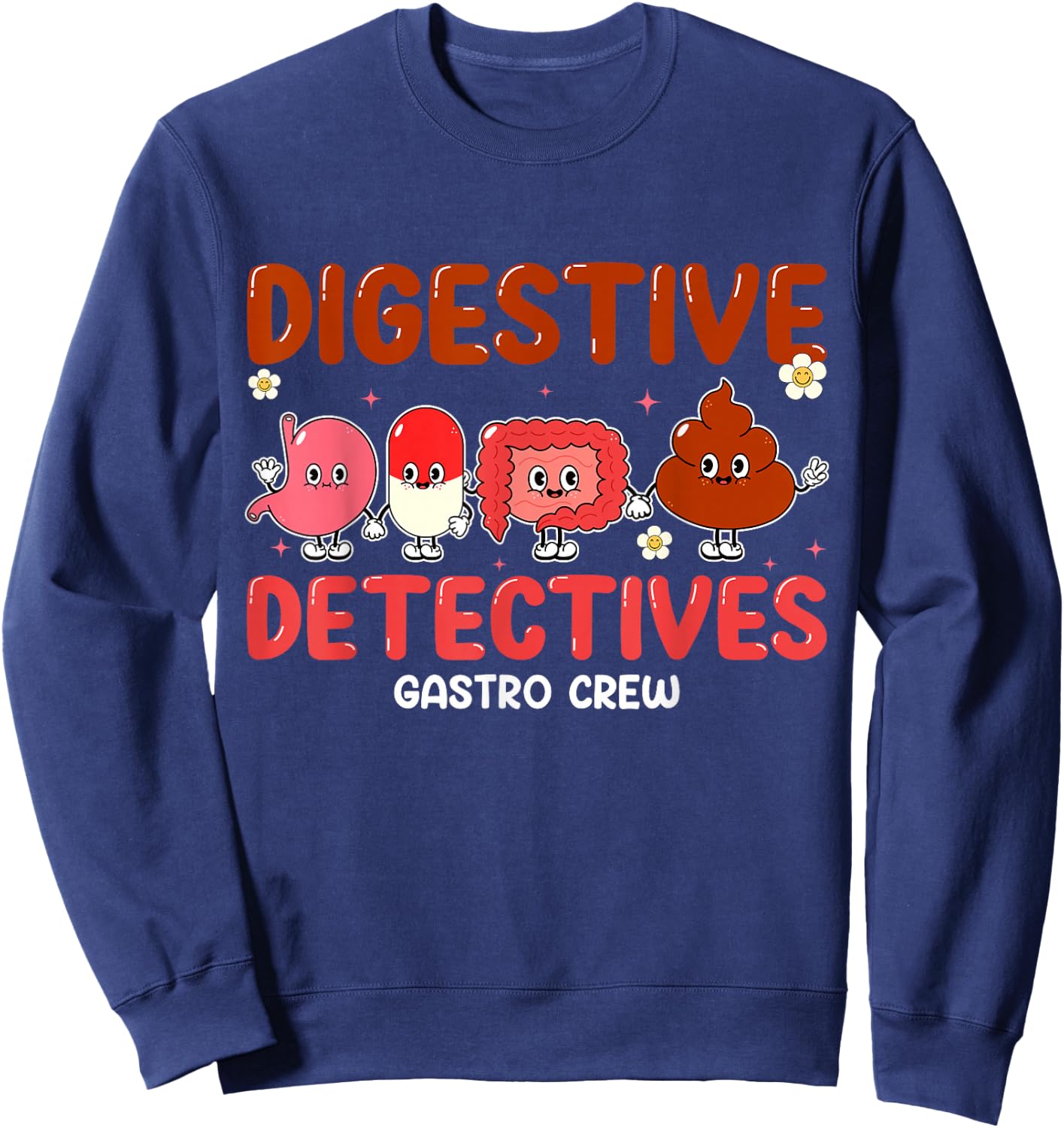 Digestive Detectives Gastro Crew Gift Nurse Practitioner Sweatshirt - Sweatshirt | Navy
