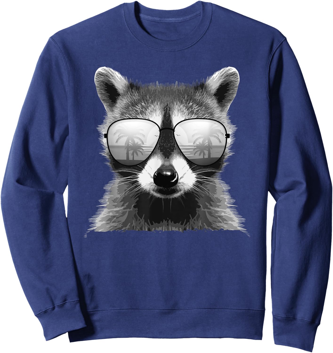 Funny Raccoon Art Women Kids Racoon Lover Raccoon Sweatshirt - Sweatshirt | Navy