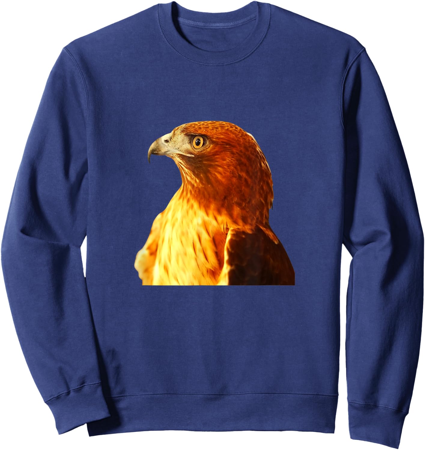 Hawk Shirt Red-Shouldered Hawk Bird Ornithology Sweatshirt - Sweatshirt | Navy