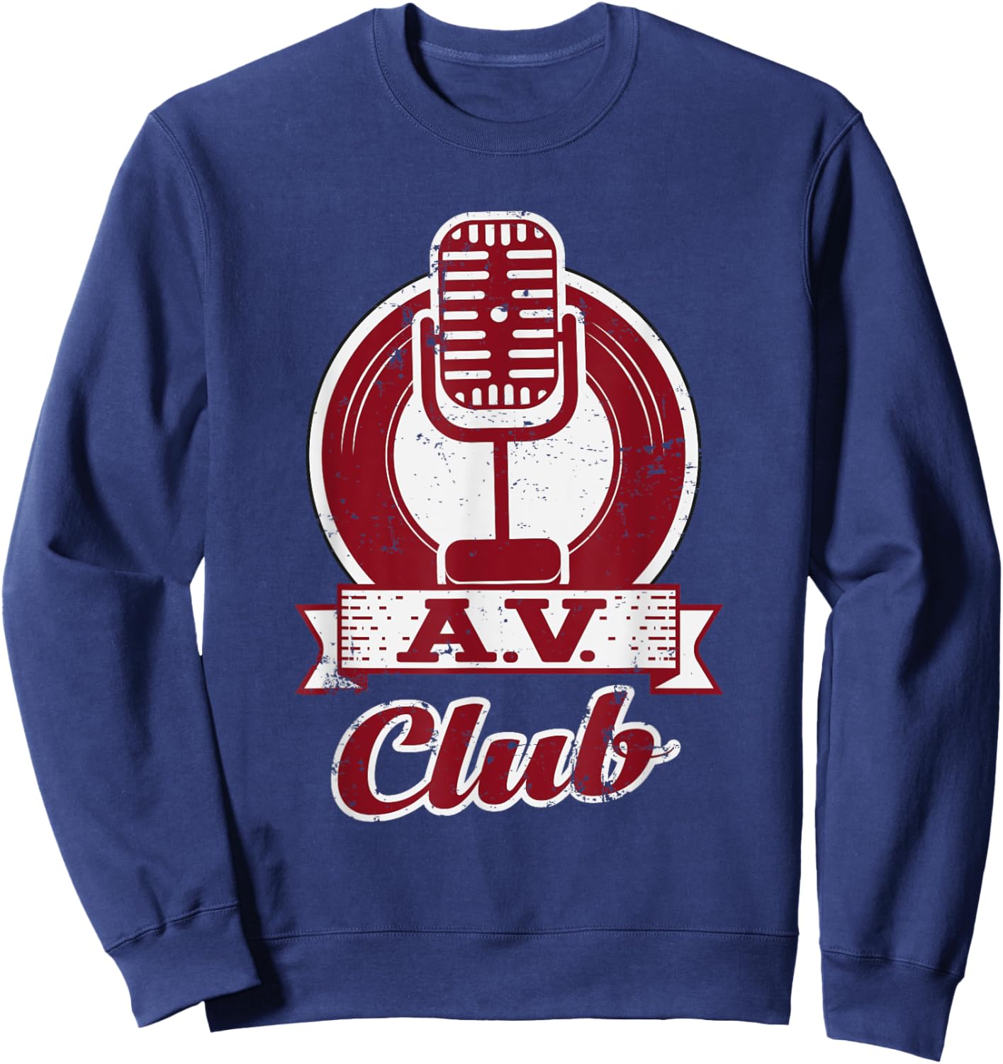 AV Club Funny Cute Retro Sweatshirt - Sweatshirt | Navy