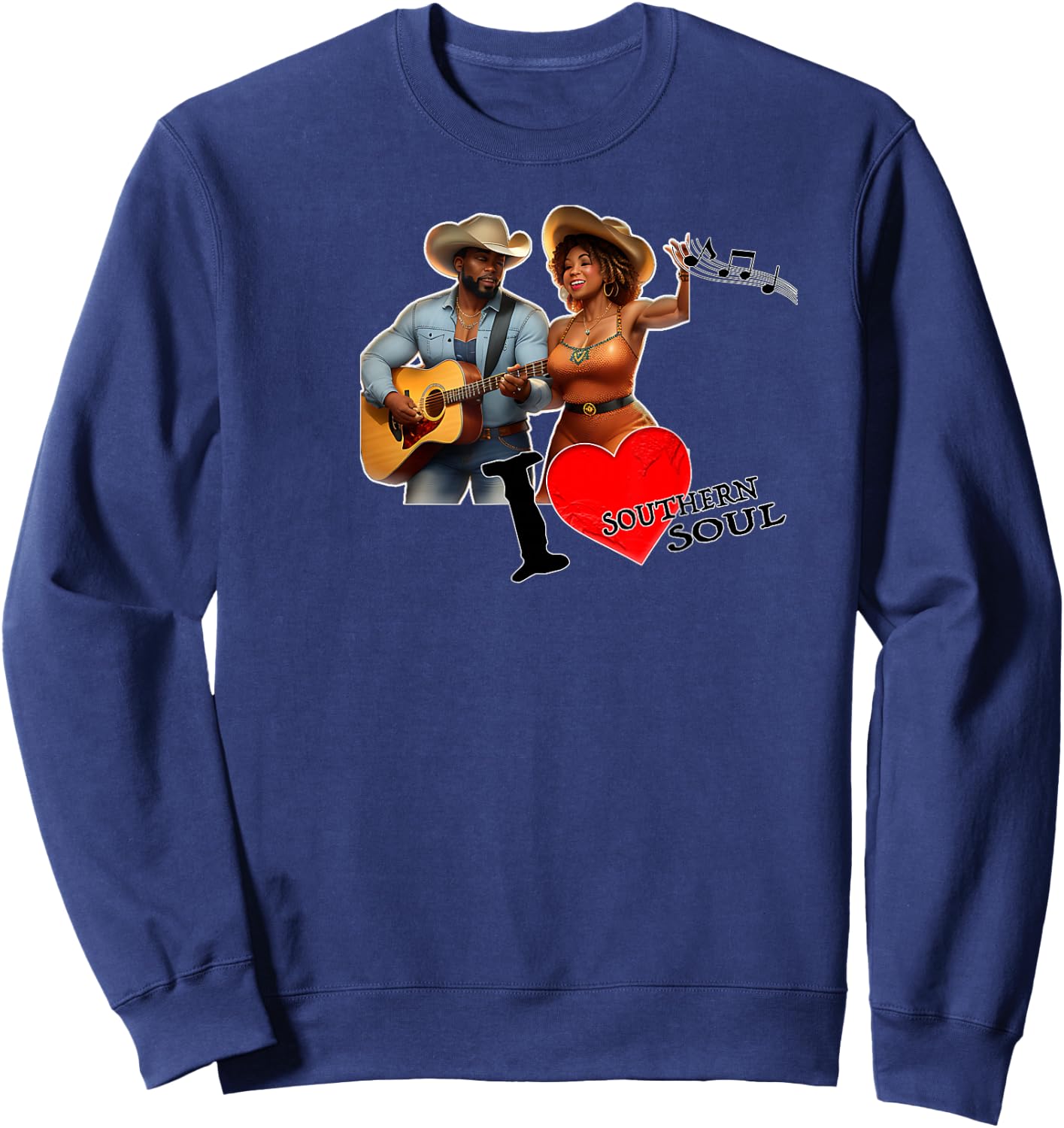 I Love Southern Soul Sweatshirt - Sweatshirt | Navy
