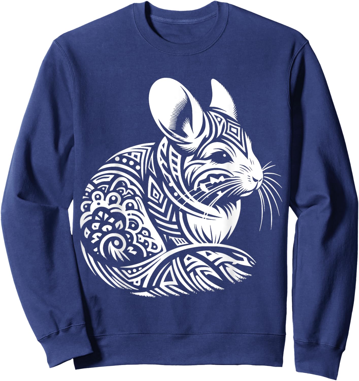 Tribal Chinchilla Sweatshirt - Sweatshirt | Navy