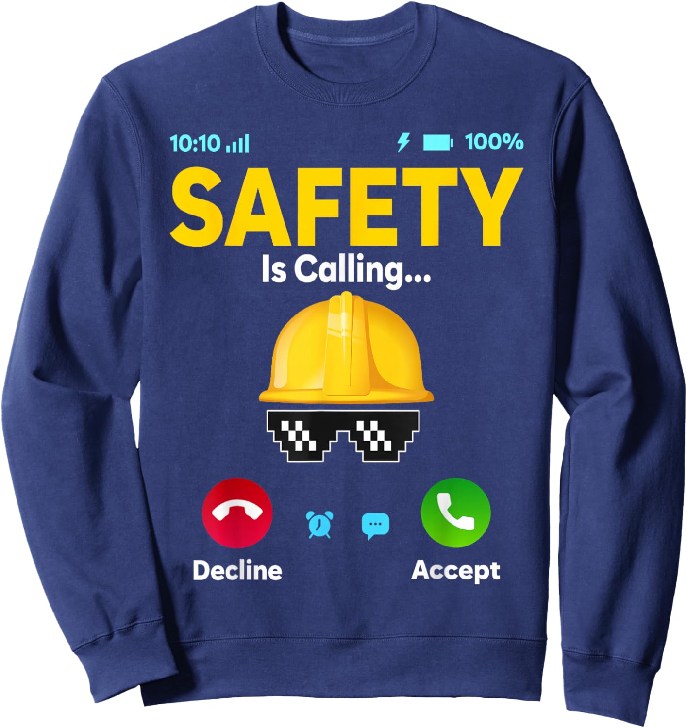 Funny Occupational Health Safety Officer Manager Supervisor Sweatshirt - Sweatshirt | Navy