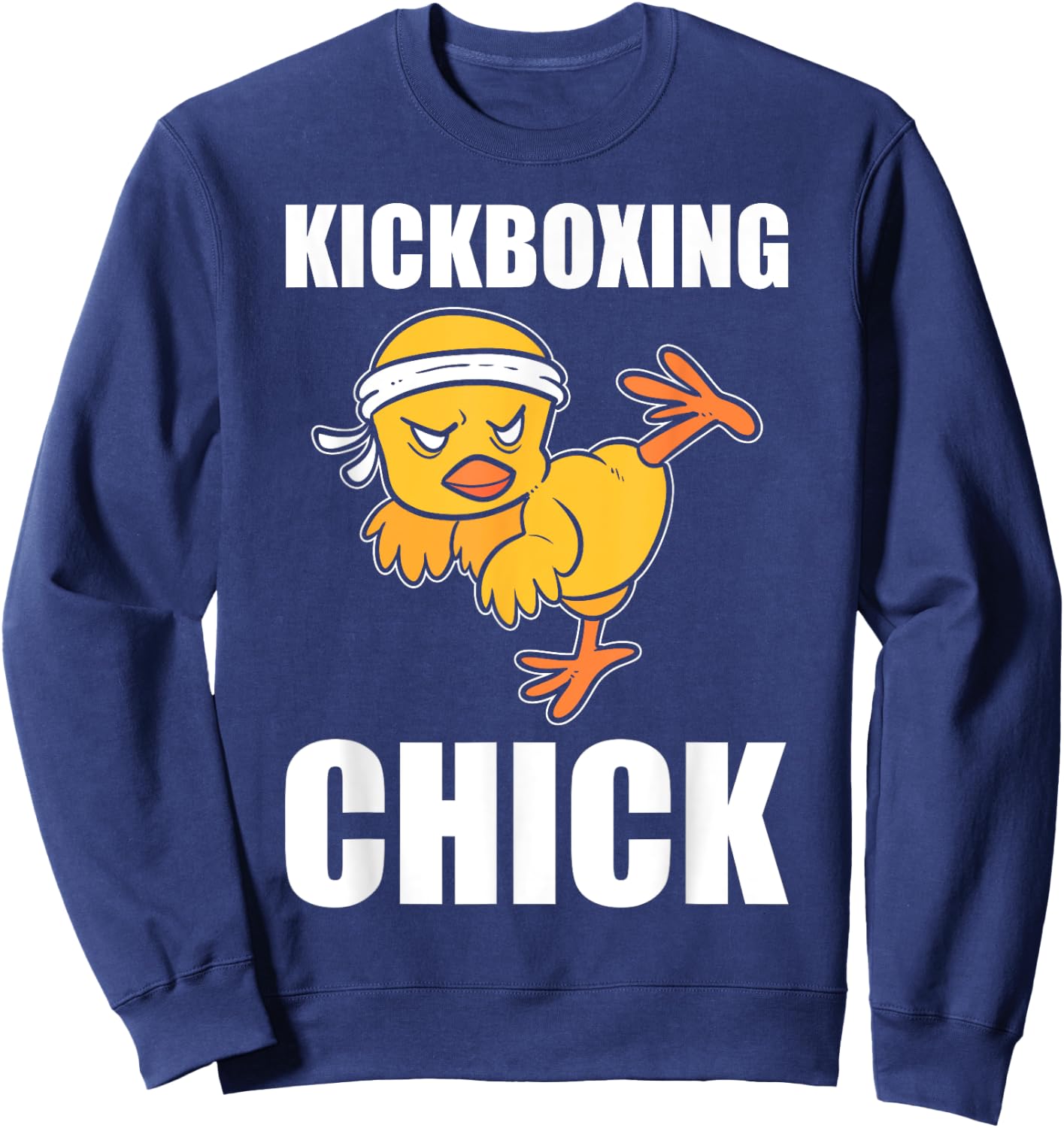 Funny Kickboxing Chick Kickboxing Instructor Sweatshirt - Sweatshirt | Navy