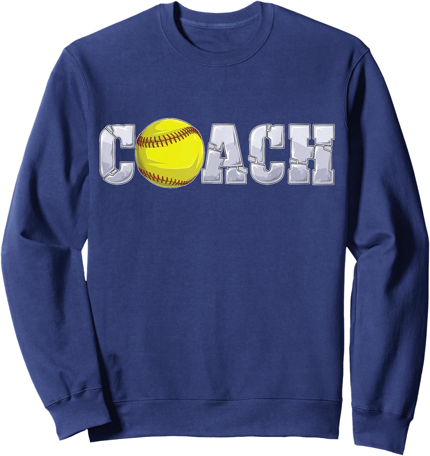 Softball Coach Coaching assistant coach Softball team men Sweatshirt - Sweatshirt | Navy