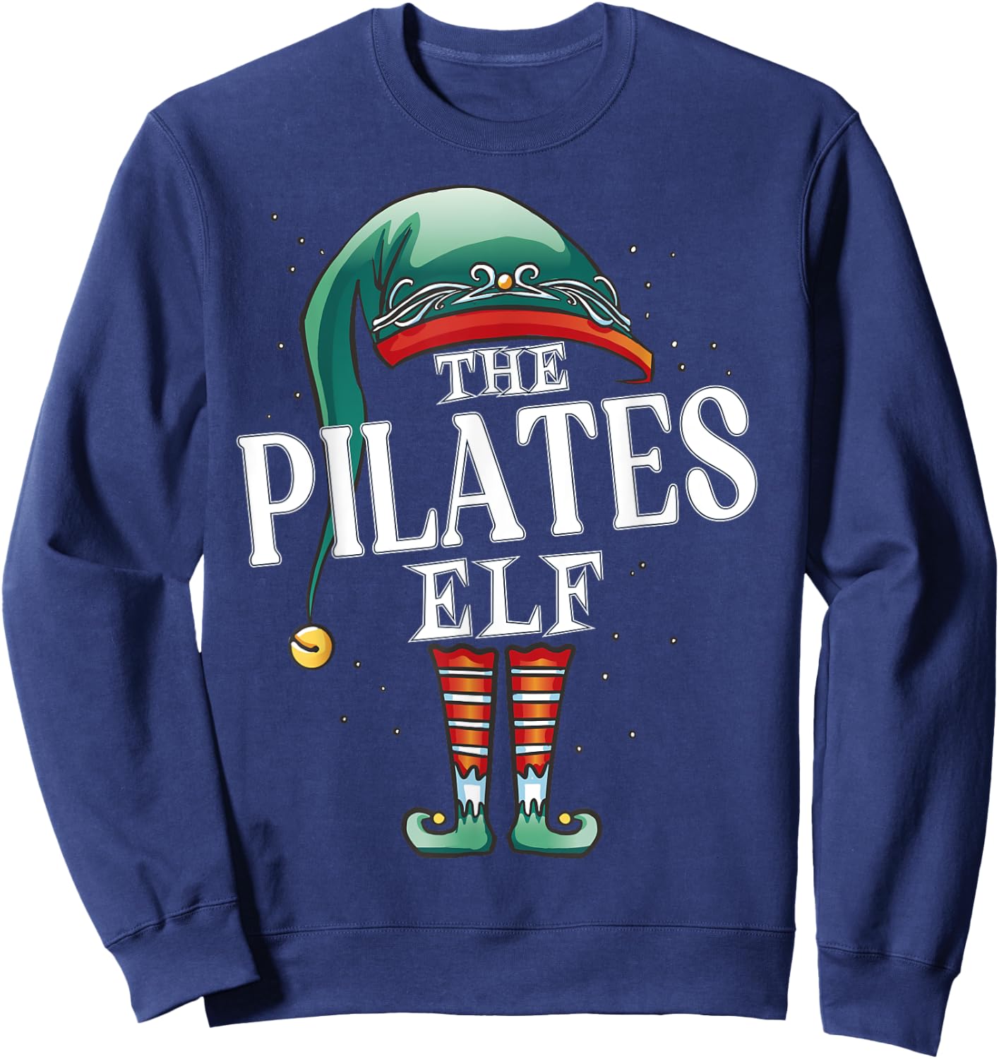 Pilates Elf Christmas Group Xmas Pajama Party Sweatshirt - Sweatshirt | Navy