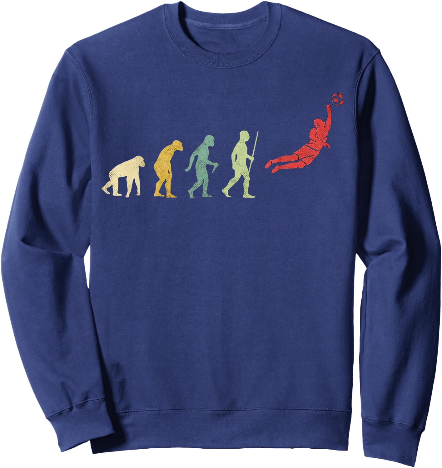Evolution soccer goal keeper Sweatshirt - Sweatshirt | Navy