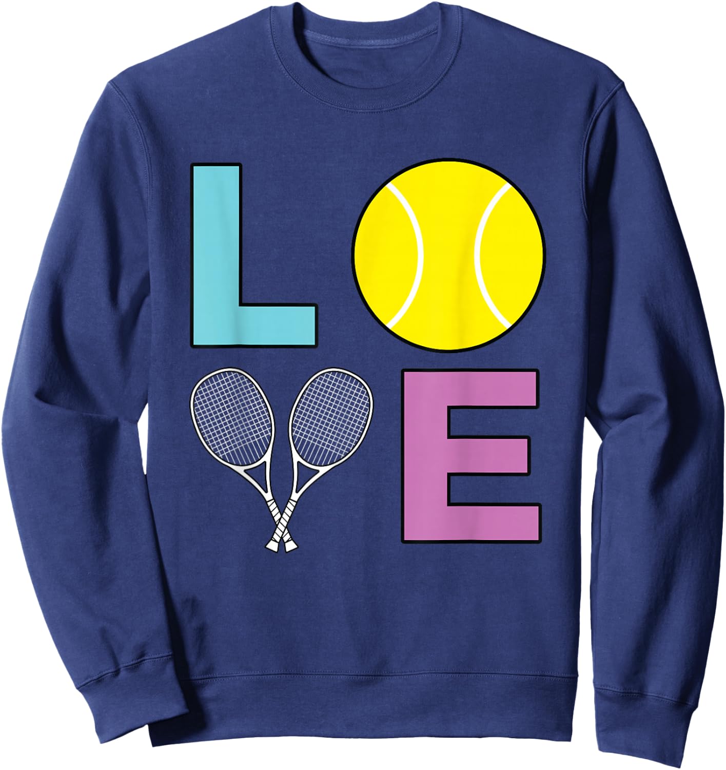 I Love Tennis - Tennis Player Small Sweatshirt - Sweatshirt | Navy
