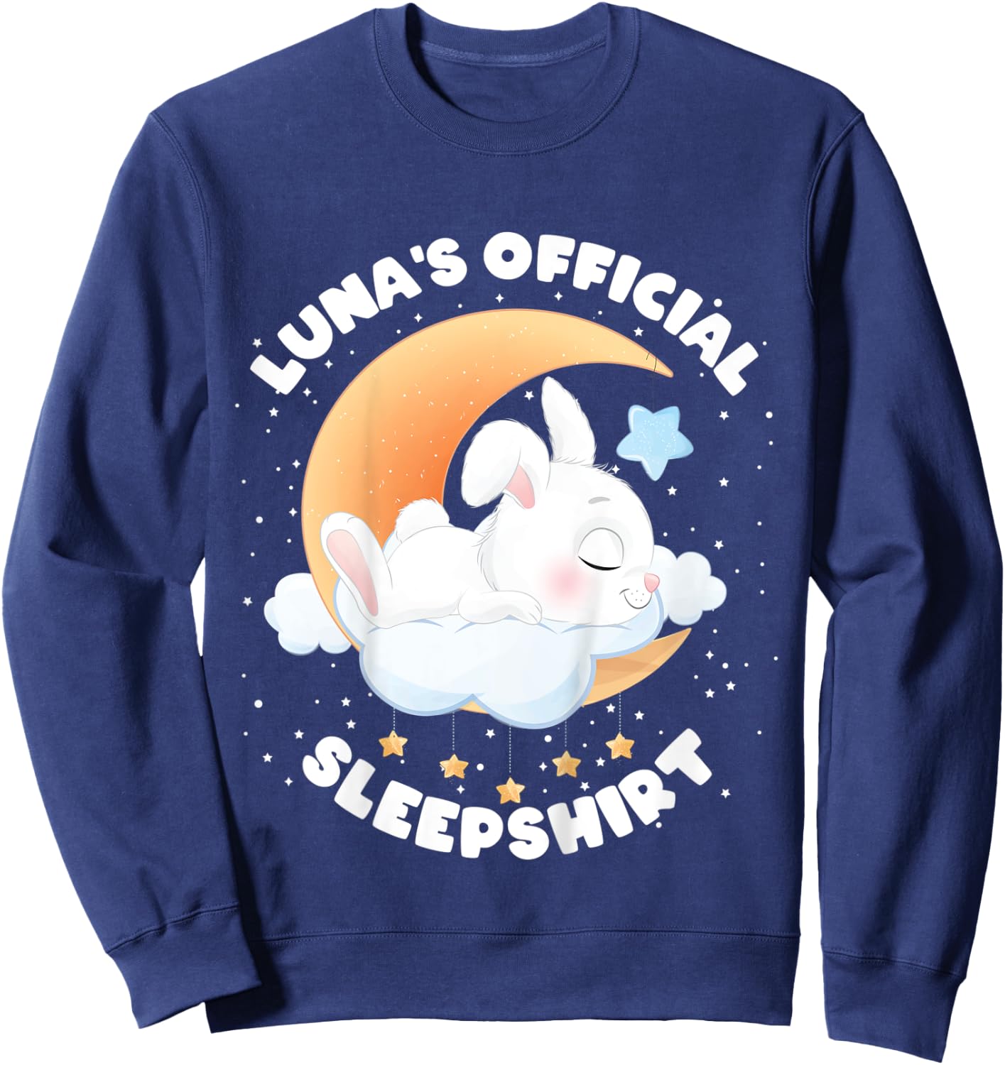 Kids Cute Pajamas pyjamama pj top for toddler for girl Luna Sweatshirt - Sweatshirt | Navy