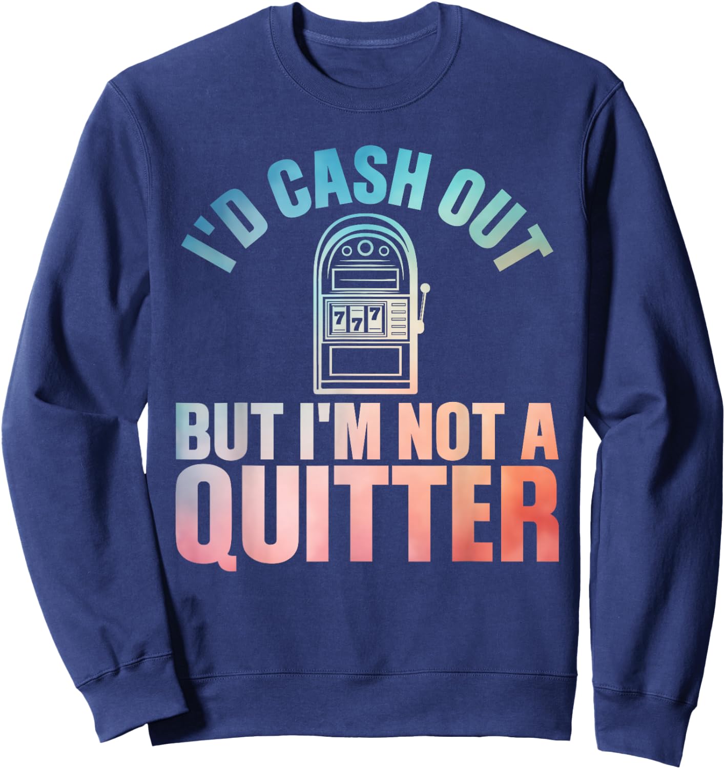 Best Gambling Art Women Poker Card Game Casino Lover Sweatshirt - Sweatshirt | Navy