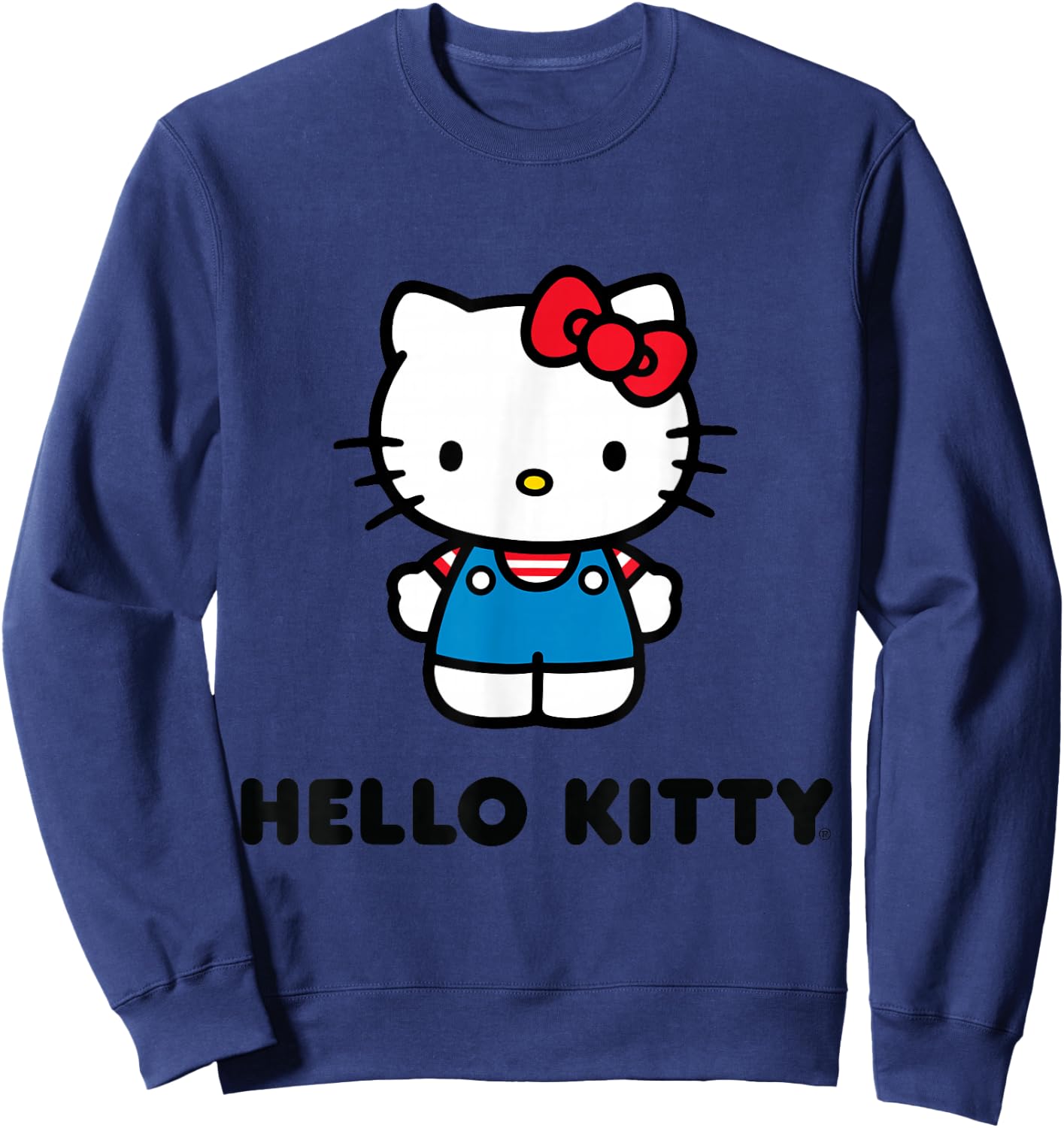 SANRIO Hello Kitty Character Front and Back , Grey Sweatshirt - Sweatshirt | Navy