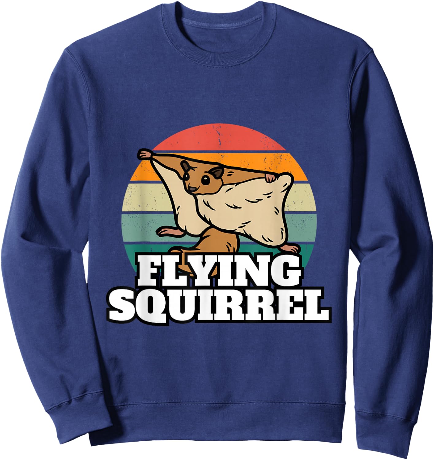 Funny Flying Squirrel Shirt Animal Lover Flying Squirrels Sweatshirt - Sweatshirt | Navy