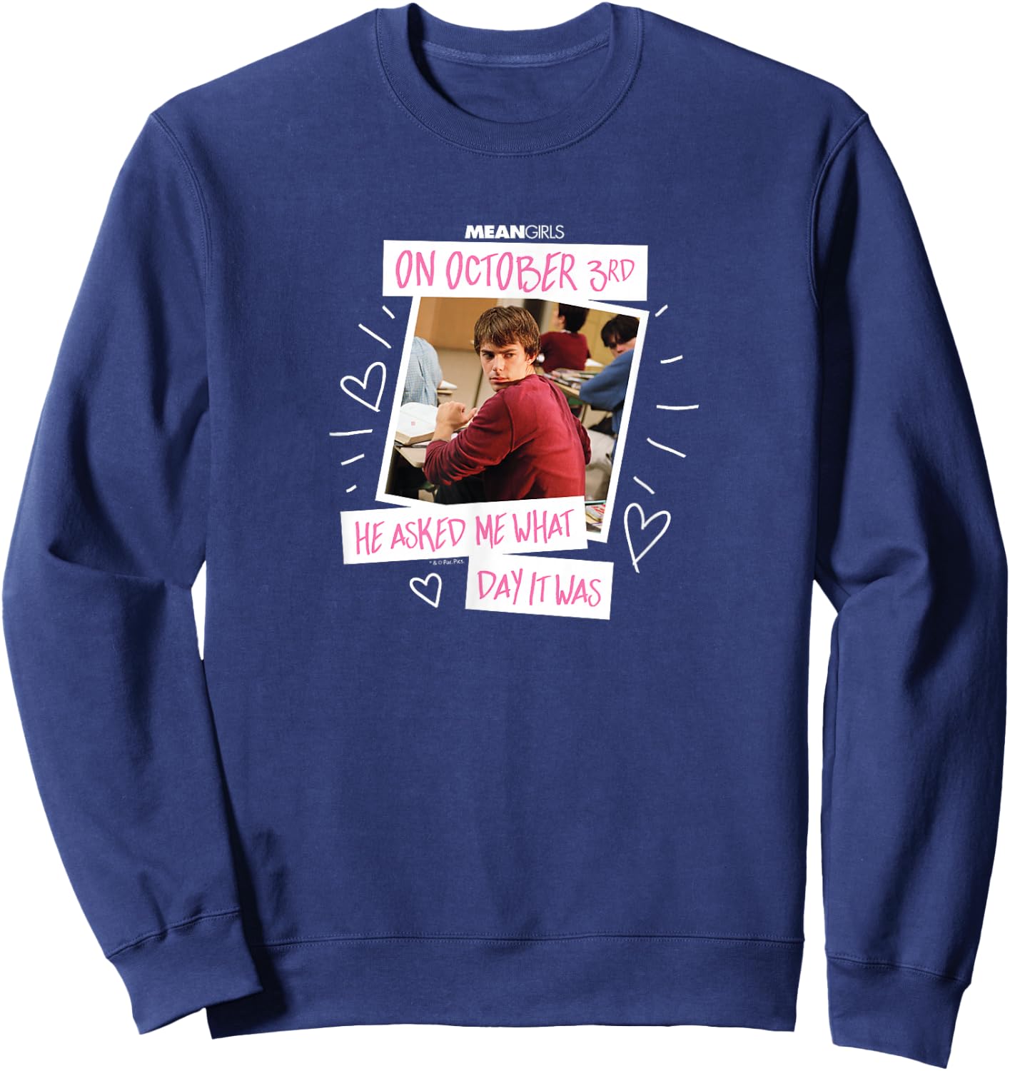 Mean Girls - October 3rd Aaron Samuels Sweatshirt - Sweatshirt | Navy