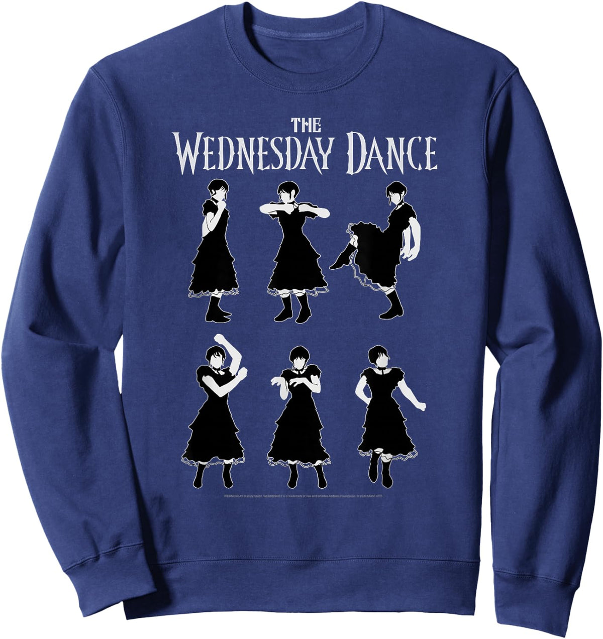 Wednesday The Wednesday Dance Moves Tutorial Sweatshirt - Sweatshirt | Navy