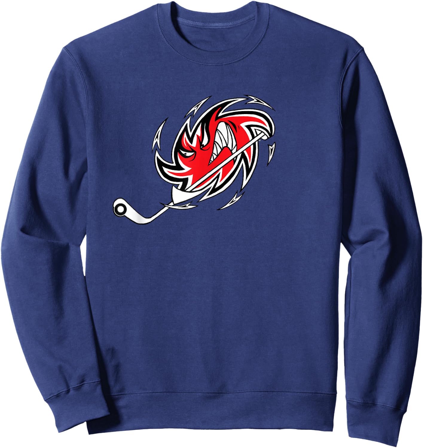 Monster Hurricane Storm Hockey Logo Sweatshirt - Sweatshirt | Navy