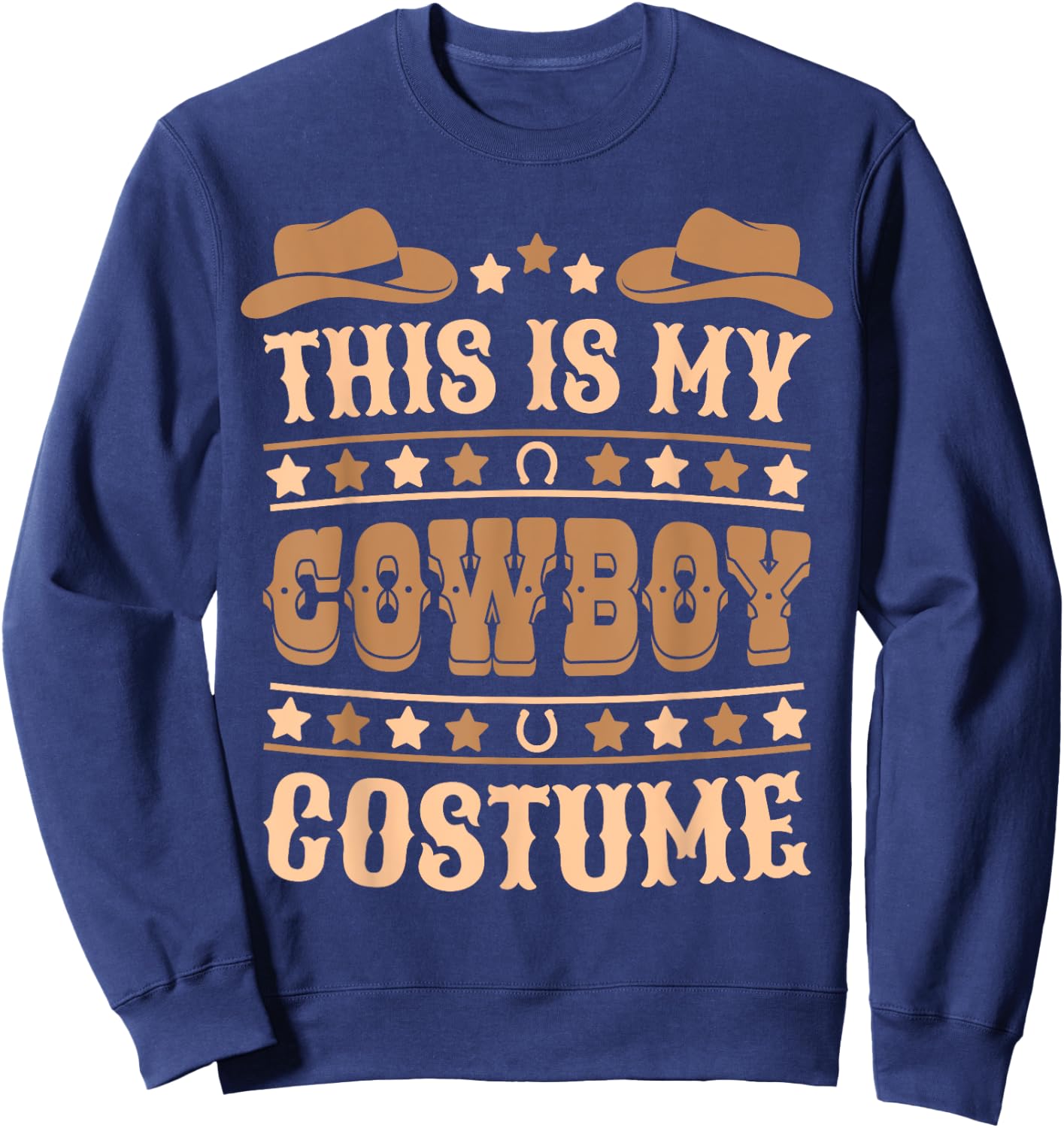 Cute Cowboy Western Cowboy Outfit Men Boy Kid Cowboy Costume Sweatshirt - Sweatshirt | Navy