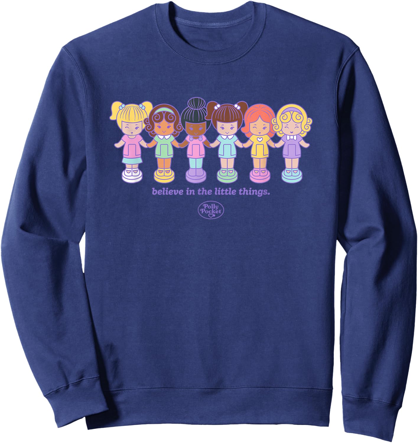 Polly Pocket - Believe in the Little Things Polly Dolls Sweatshirt - Sweatshirt | Navy