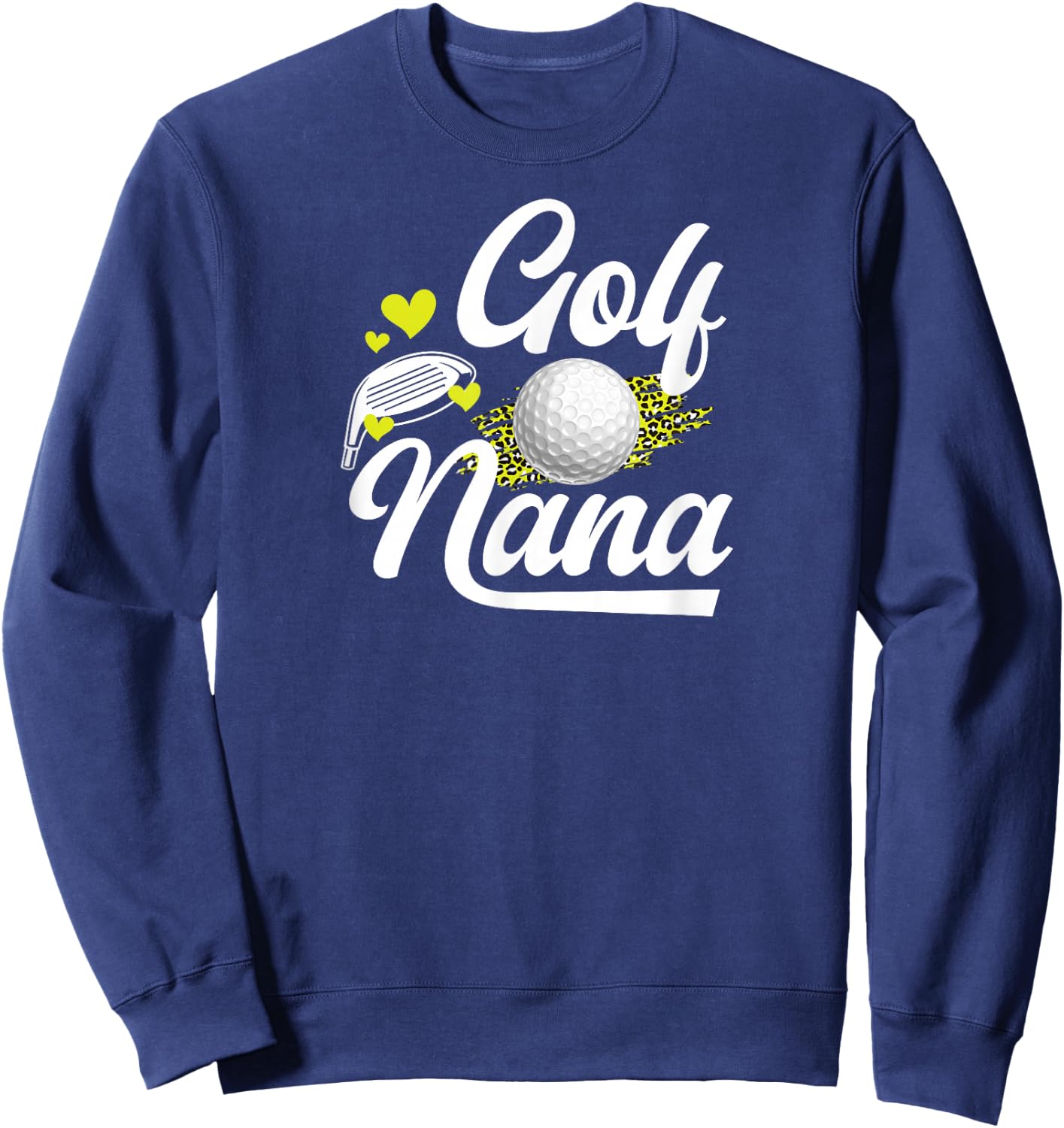 Golf Nana Leopard Golfer Nana Of A Golf Player Nana Sweatshirt - Sweatshirt | Navy