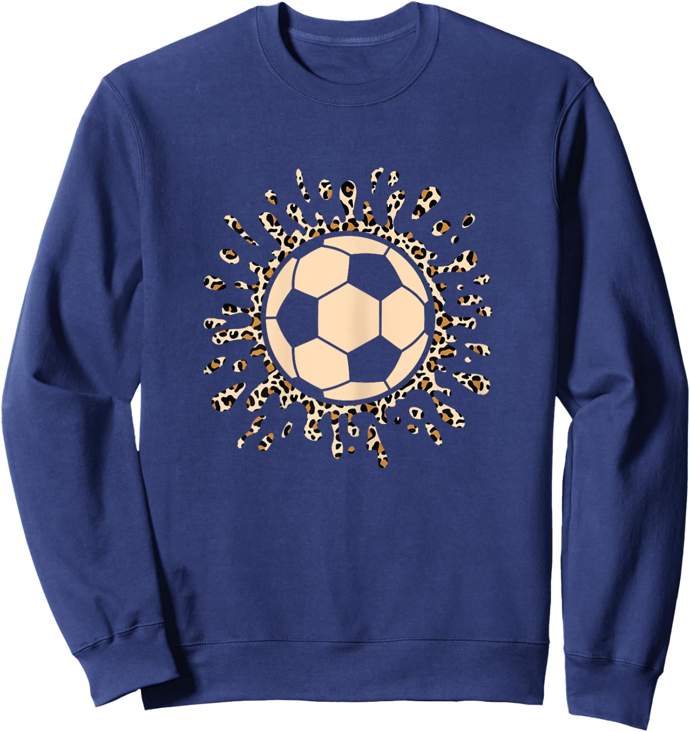 Soccer Ball Cute Soccer Lover Women Girls Kids Sweatshirt - Sweatshirt | Navy