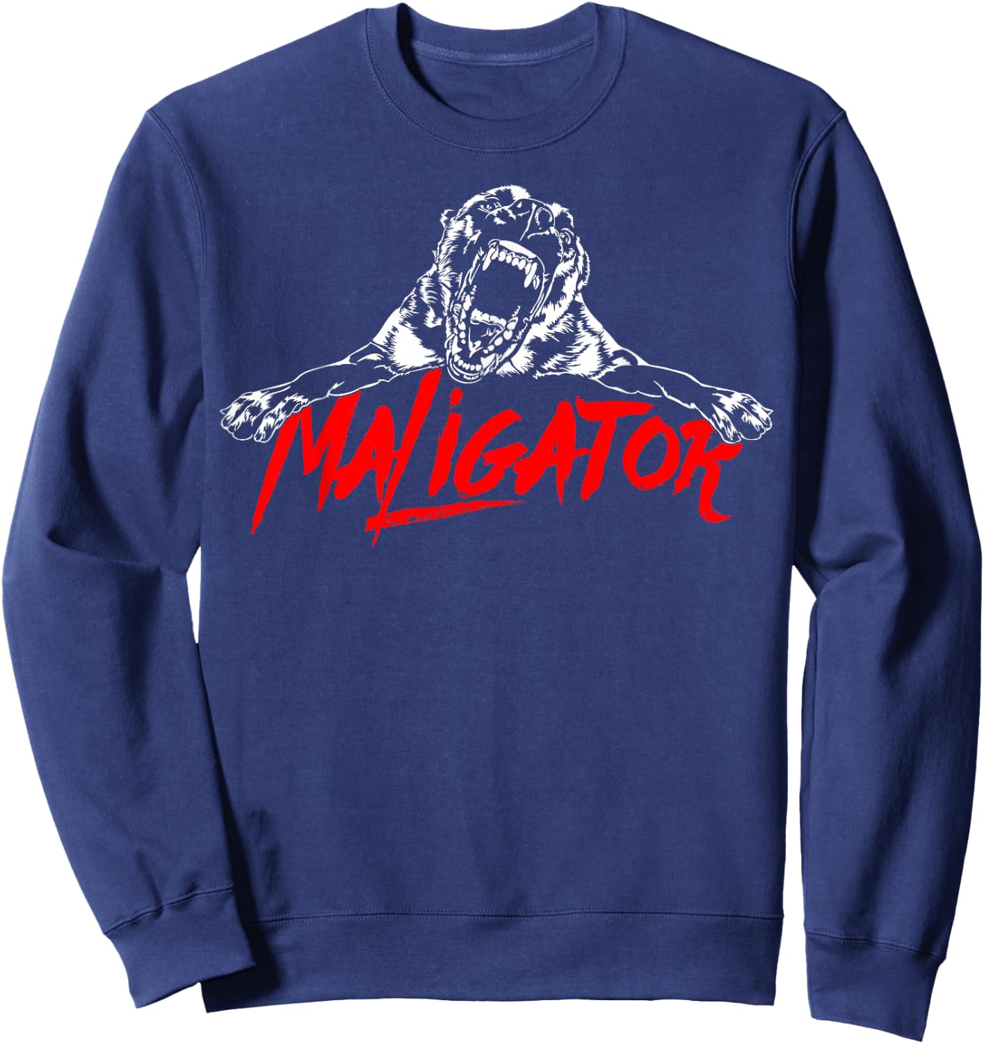 Maligator Belgian Malinois Hund Fun Shirt Gift Sweatshirt - Sweatshirt | Navy