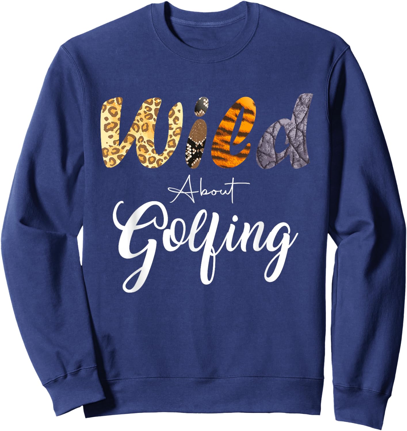 Leopard Wild About Golf Courses Sweatshirt - Sweatshirt | Navy