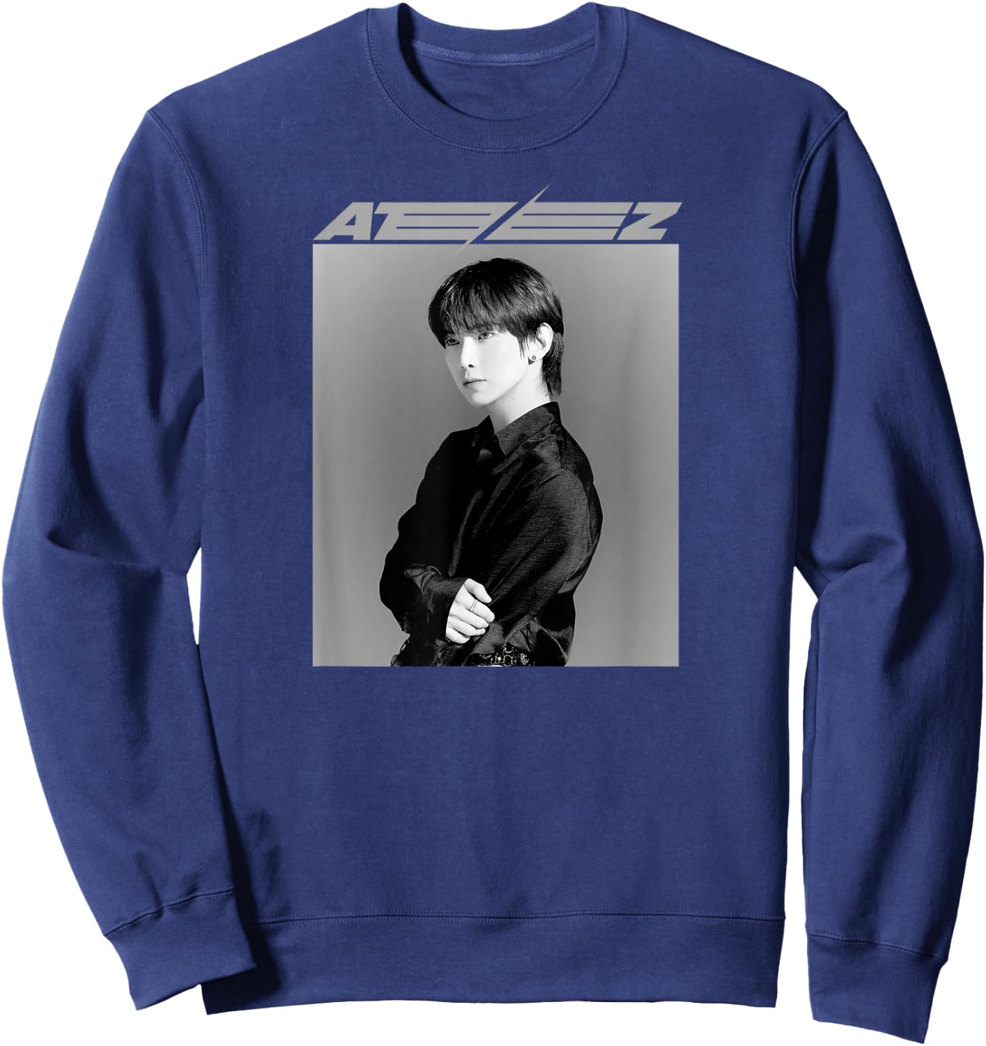 ATEEZ Official Merch Exclusive Yeosang Sweatshirt - Sweatshirt | Navy