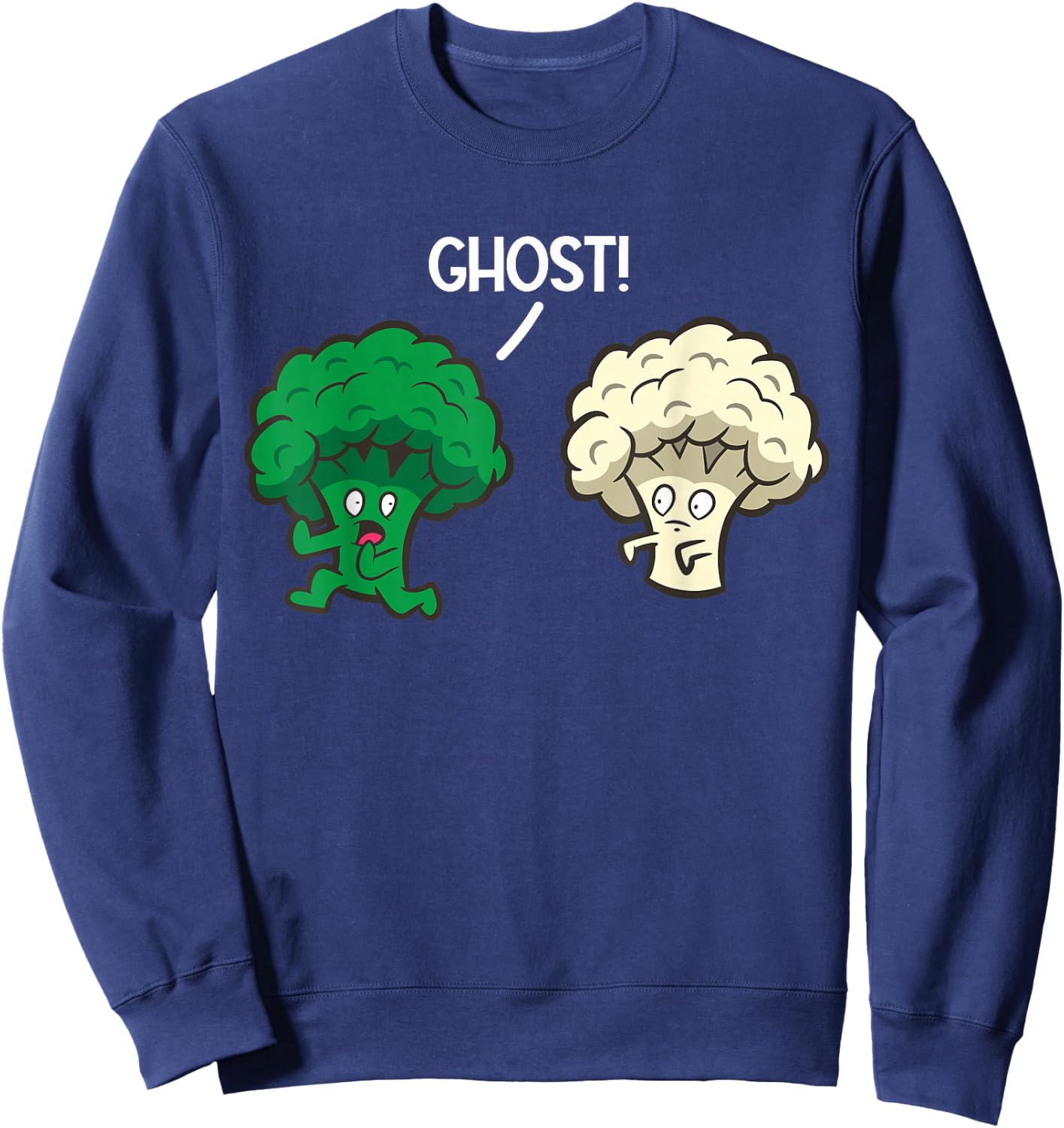 Broccoli Ghost Cauliflower Sweatshirt - Sweatshirt | Navy