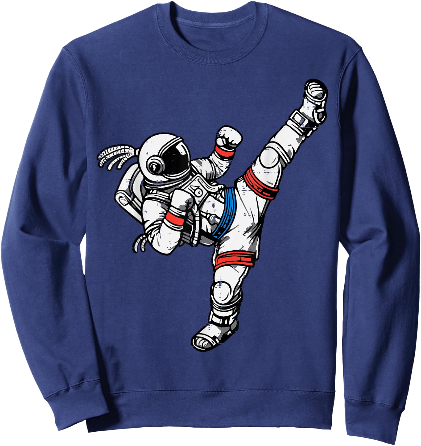 Astronaut Muay Thai Fighter Space Martial Arts Men Women Kid Sweatshirt - Sweatshirt | Navy