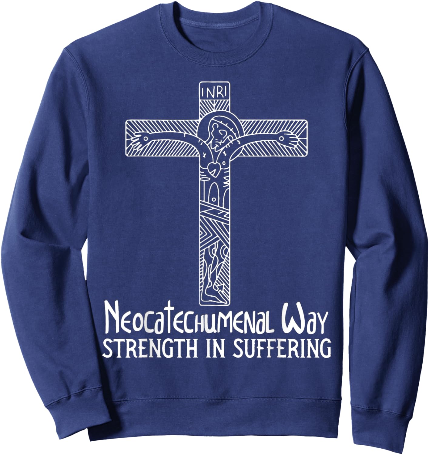Neocatechumenal Way NCW Modern Catholic Sweatshirt - Sweatshirt | Navy