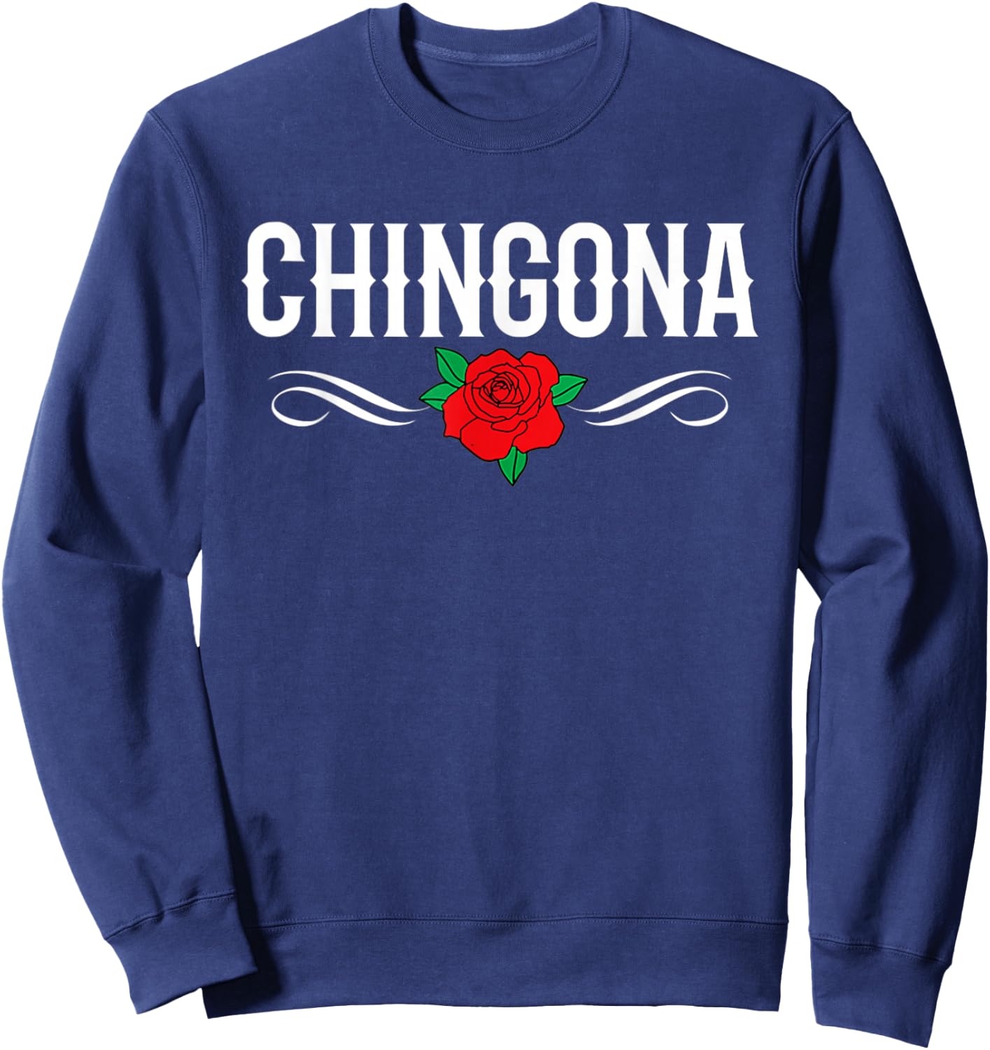 Chingona Badass Latina Hispanic Heritage Sweatshirt - Sweatshirt | Navy