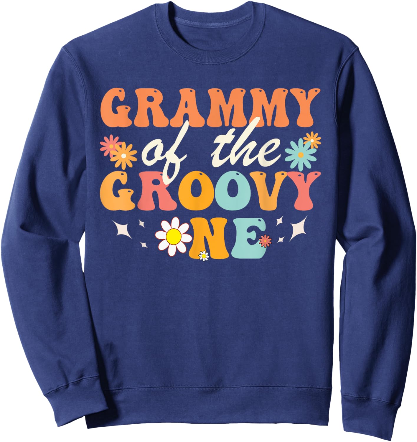Grammy of Groovy One Matching Family First Birthday Party Sweatshirt - Sweatshirt | Navy