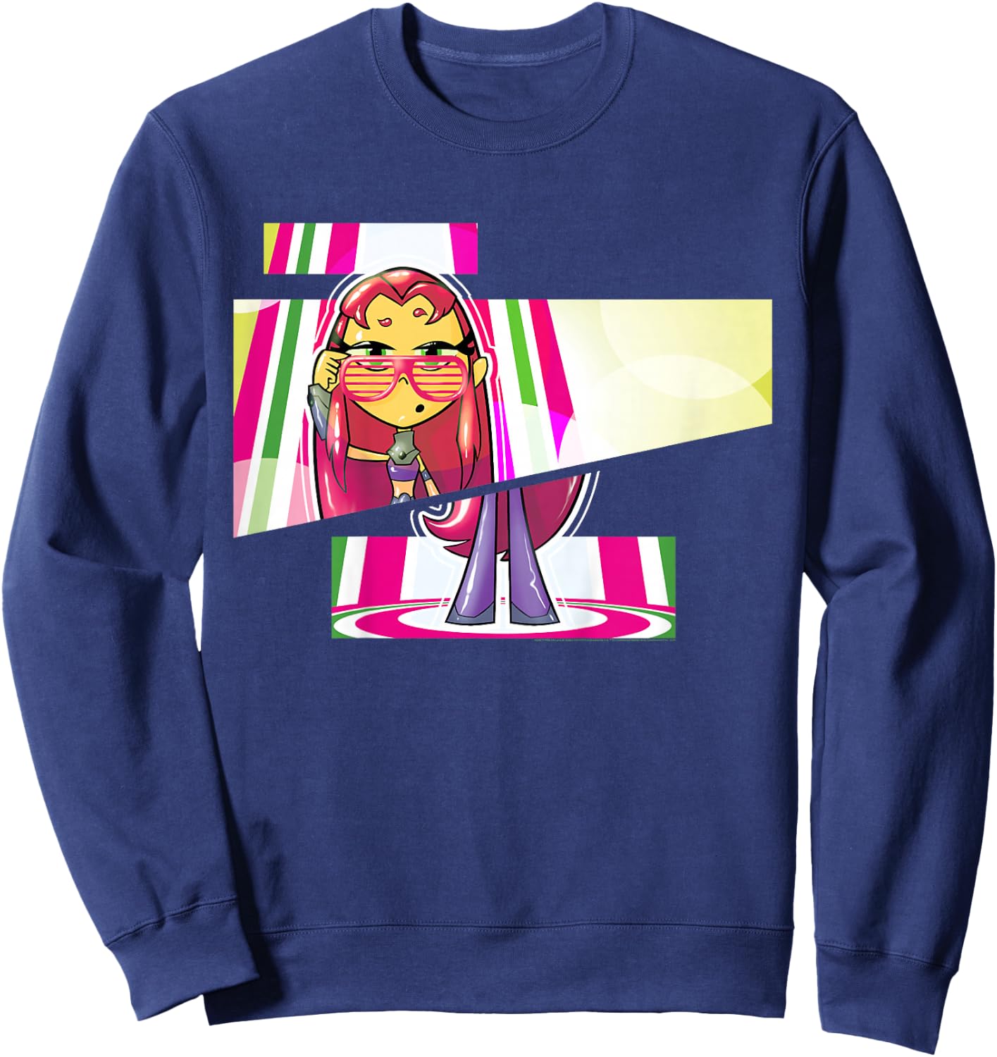 Kids DC Comics Teen Titans Go! Starfire Cut Panels Sweatshirt - Sweatshirt | Navy