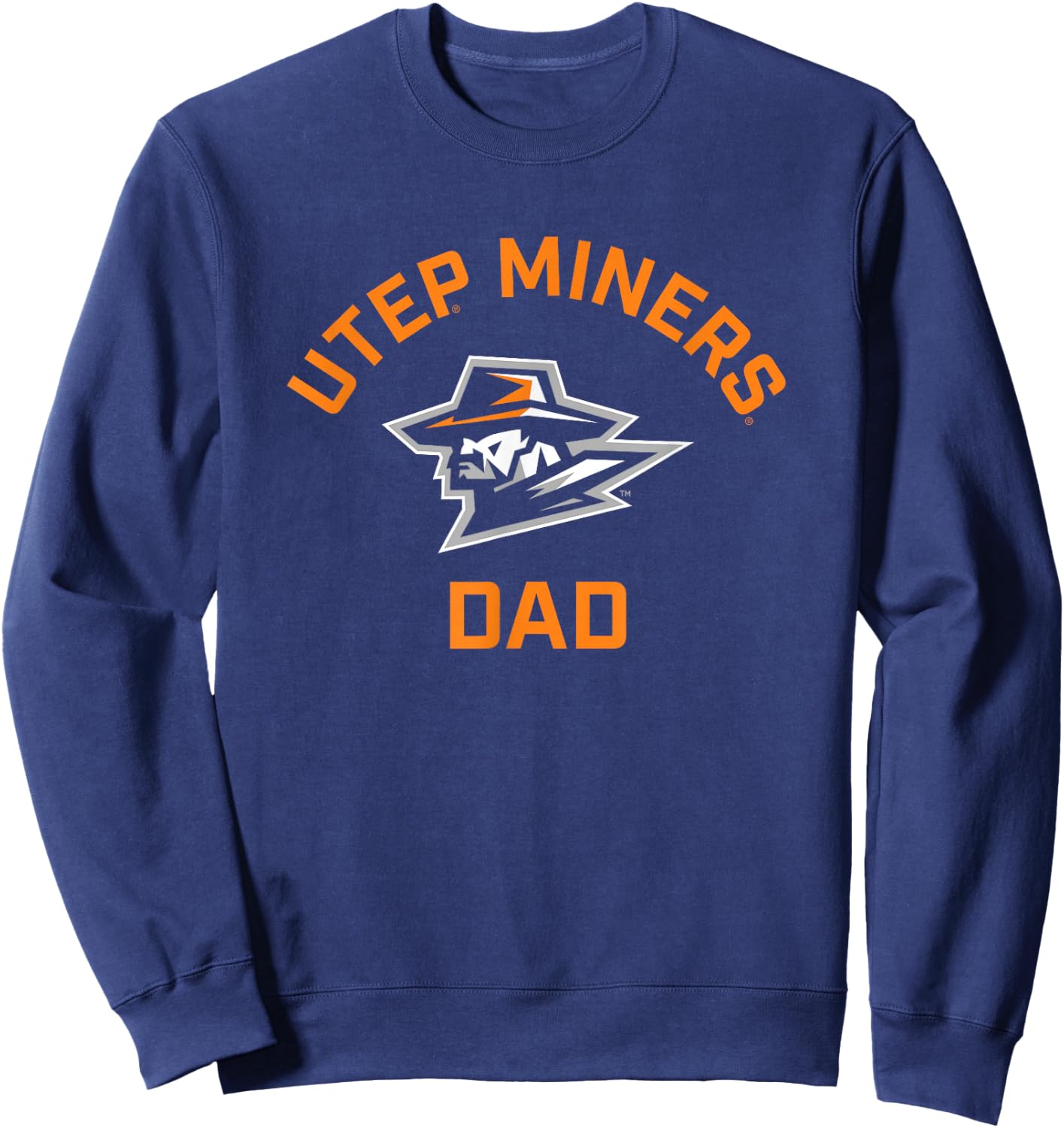 University of Texas El Paso UTEP Miners Arched Dad Sweatshirt - Sweatshirt | Navy