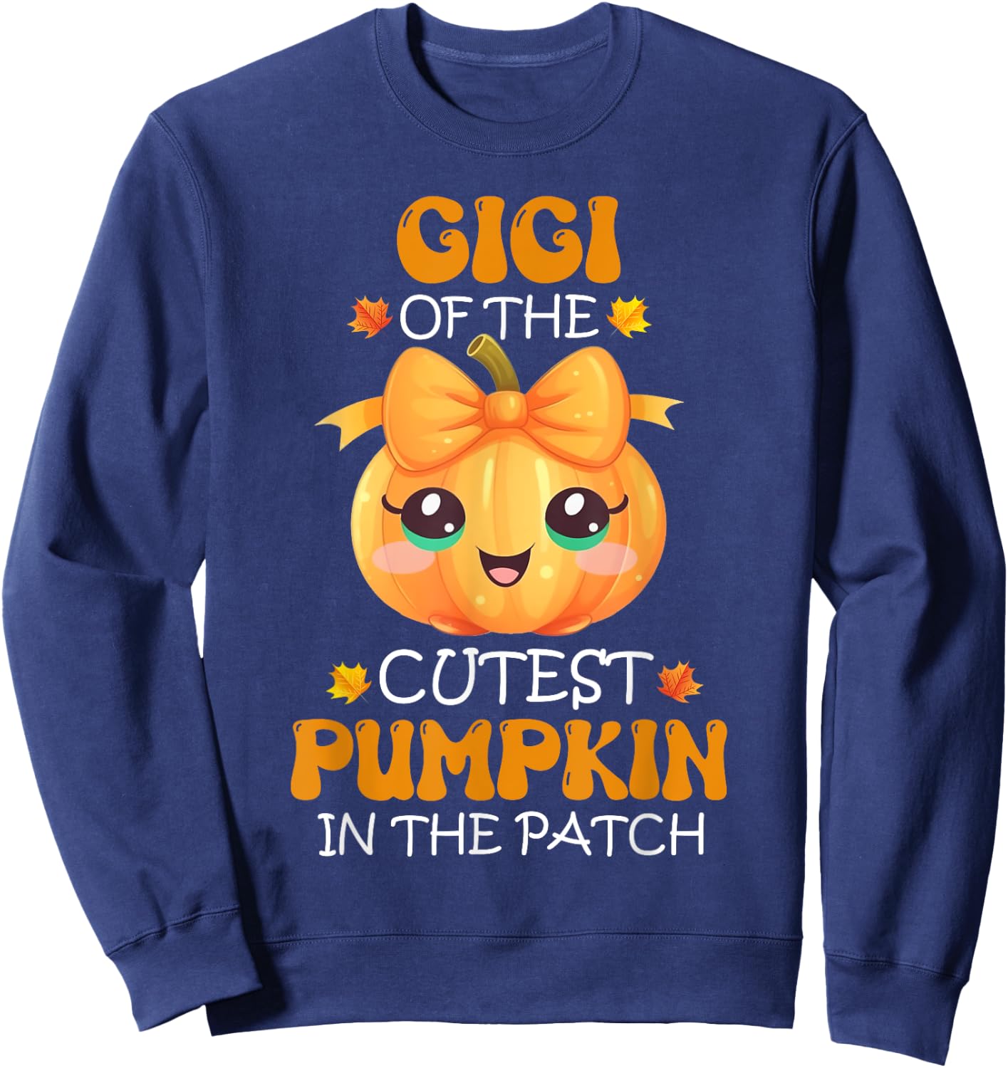 Gigi Of The Cutest Pumpkin In The Patch Halloween Sweatshirt - Sweatshirt | Navy