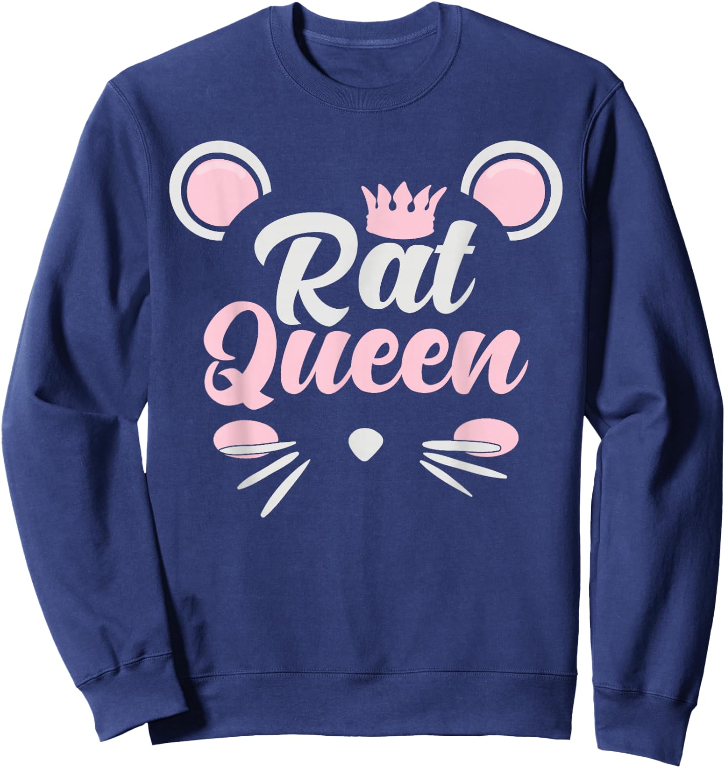 Rat Lover Design Women Rat Queen Sweatshirt - Sweatshirt | Navy