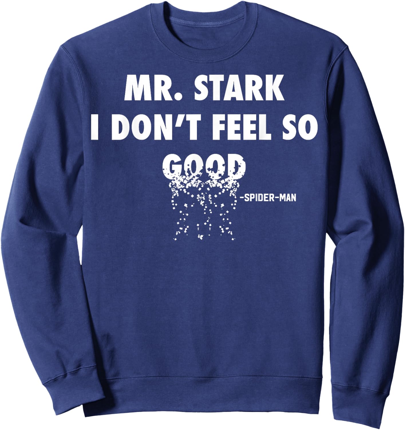 Marvel Infinity War Spider-Man Fading Text Graphic Sweatshirt - Sweatshirt | Navy