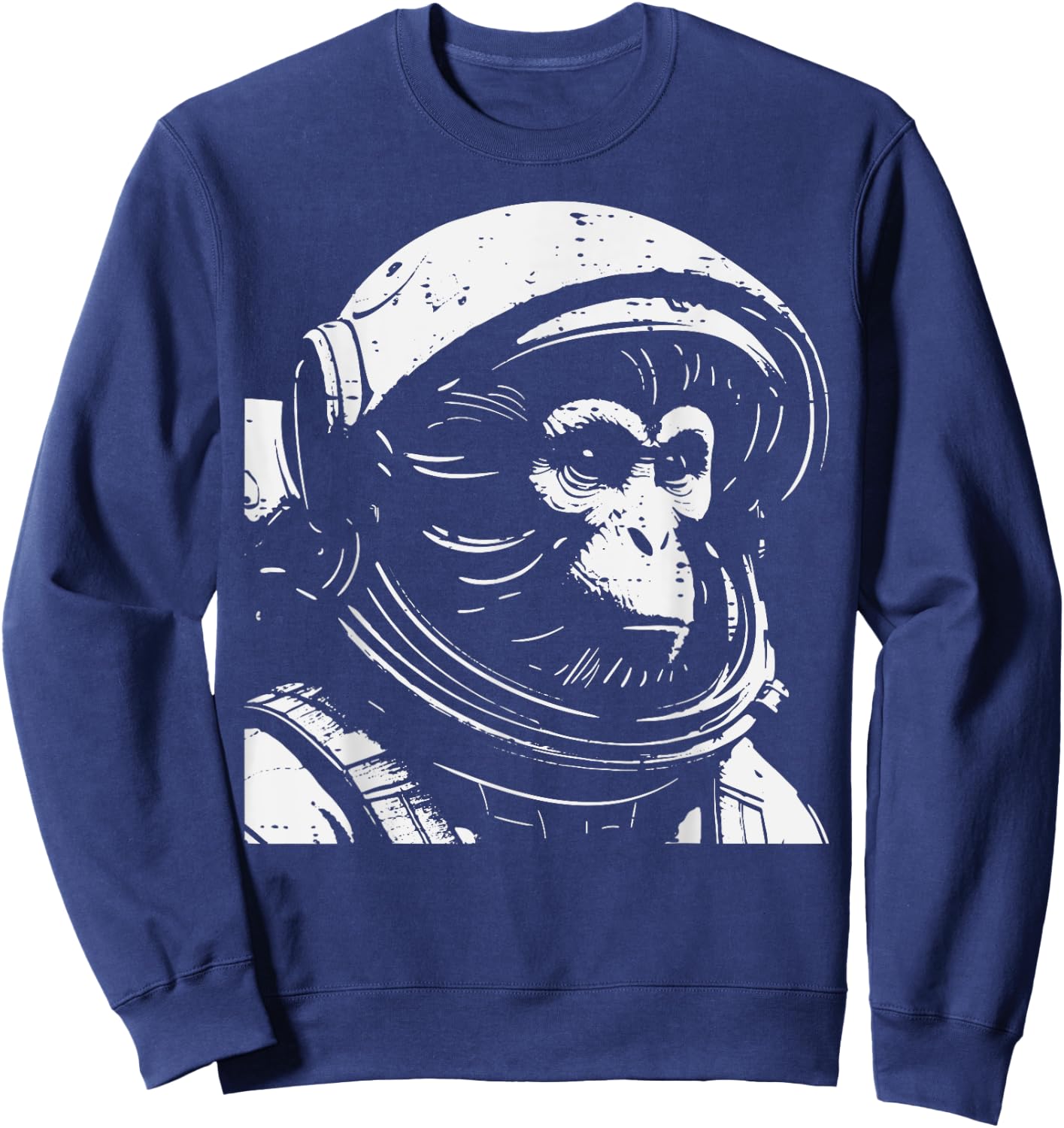 Monkey Astronaut Space Galaxy Ape Animal Men Women Boys Kids Sweatshirt - Sweatshirt | Navy
