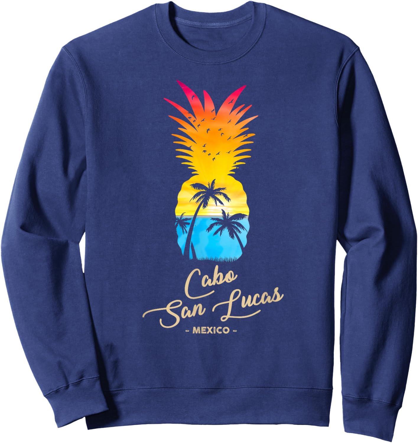 Cabo San Lucas Souvenir - Mexico Sunset Sweatshirt - Sweatshirt | Navy