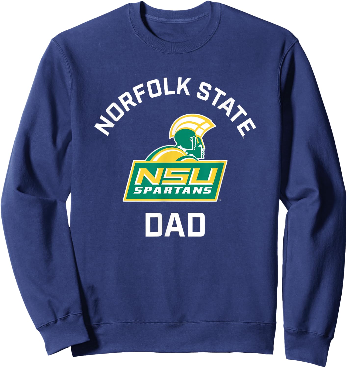 Norfolk State University Spartans Arched Dad Sweatshirt - Sweatshirt | Navy