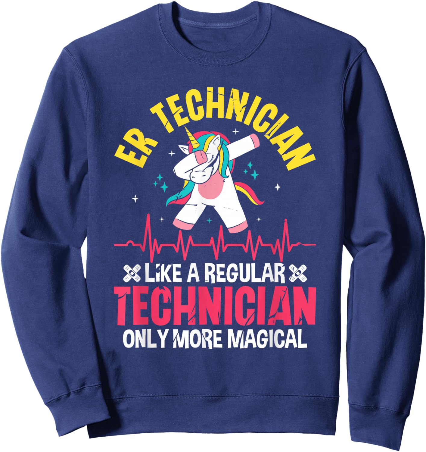 ER Technician Magical Emergency Room Tech ER Tech Sweatshirt - Sweatshirt | Navy