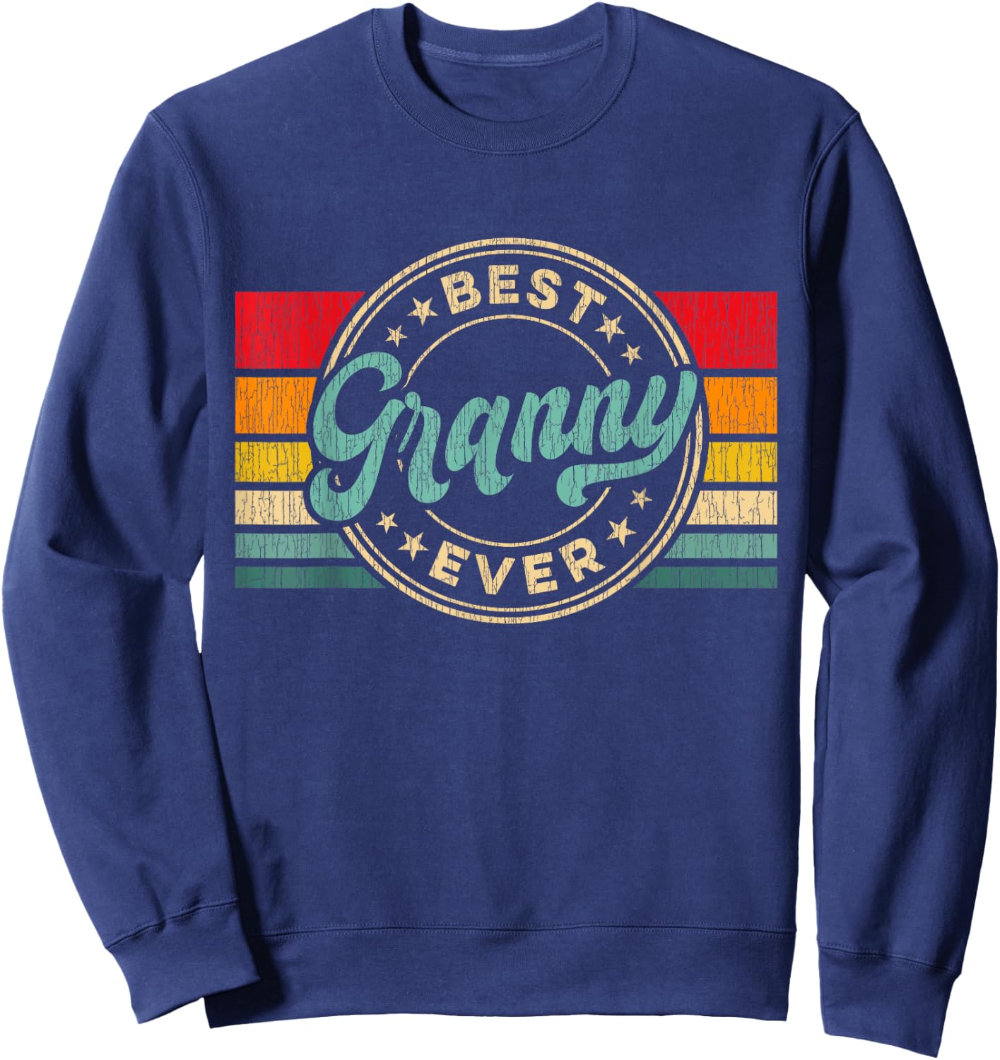 Best Granny Ever Vintage Retro Mother's Day Gift Sweatshirt - Sweatshirt | Navy