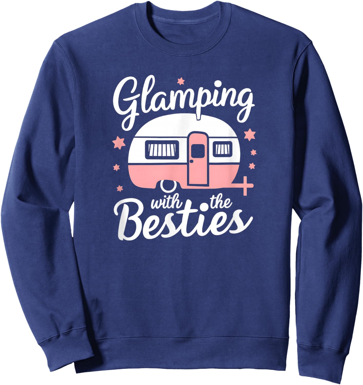 Glamping With The Besties Sweatshirt - Sweatshirt | Navy